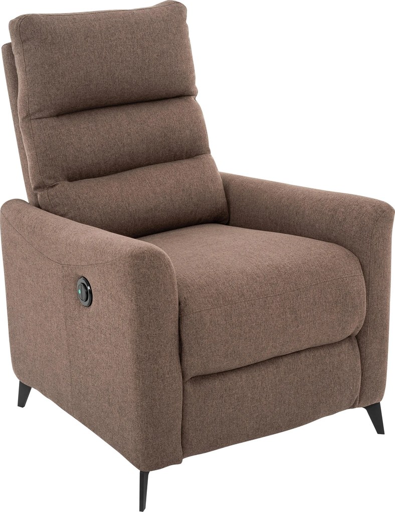XXXLutz RELAXAČNÉ KRESLO, textil, hnedá Livetastic - Online Only obývacie izby - 002381042401