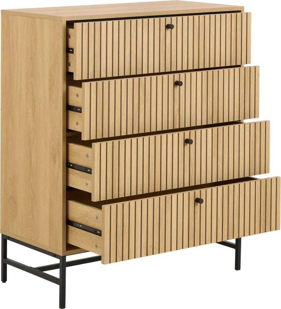 Komoda Albany 80 cm dub přírodní