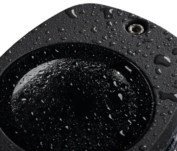 Kanlux 38884 - Vonkajšie nástenné svietidlo ZEVI 1xGU10/10W/230V IP54 čierna