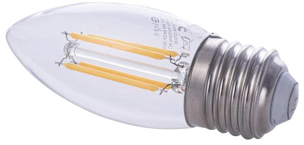 Dekoračná LED žiarovka E27 teplá 2700k 4w 470 lm