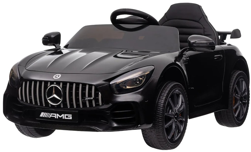 Detské elektrické autíčko na diaľkové ovládanie BestBerg BBCC-10B - Mercedes-Benz AMG GT R / od 3 rokov / nosnosť 25 kg / čierna