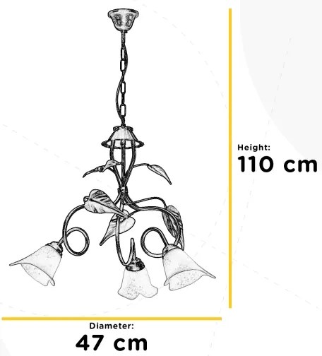 ONLI - Luster na reťazi VANDA 3xE14/6W/230V