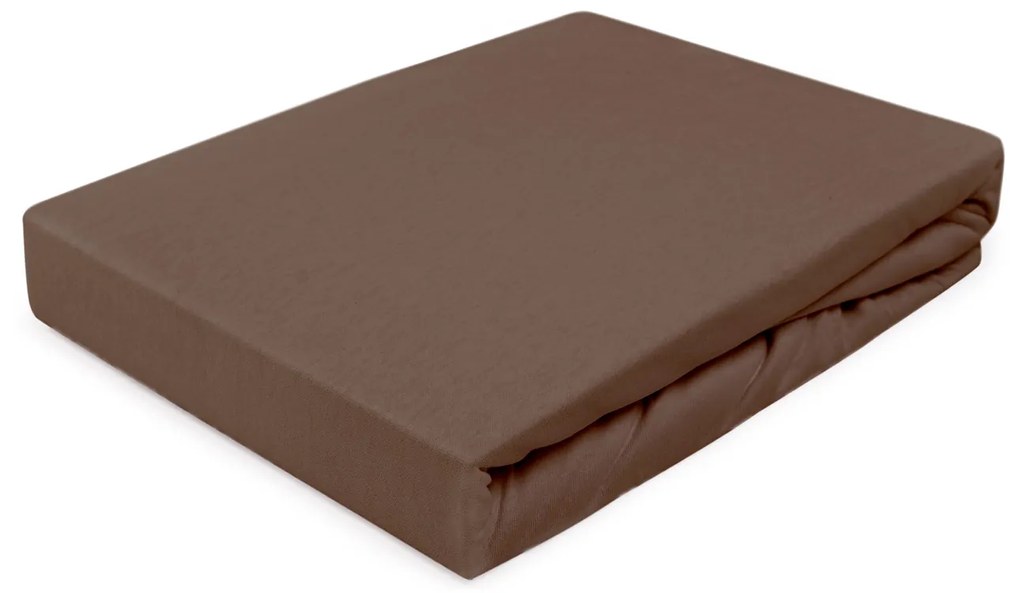 JERSEY PRESTIERADLO 030/210 200X220 CM HNEDÉ