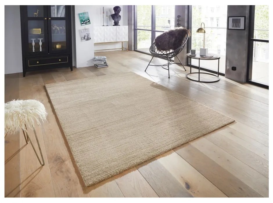Hnedobéžový koberec Elle Decoration Glow Loos, 200 x 290 cm