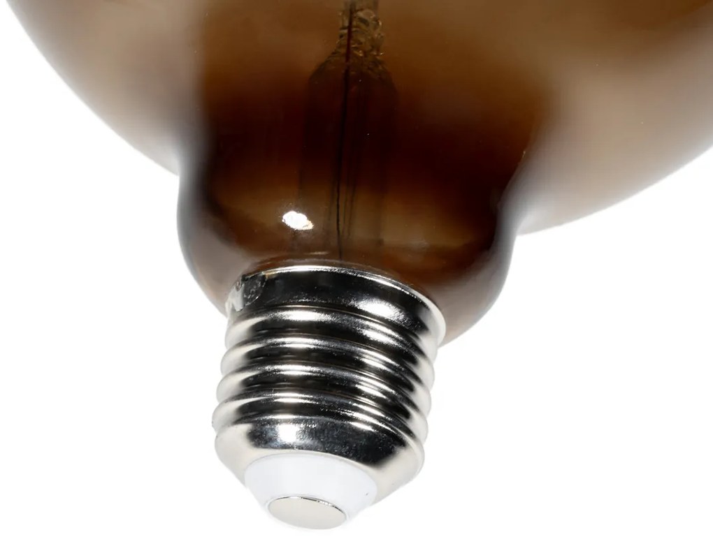 Sada 5 stmievateľných LED žiaroviek E27 G125 hnedá 4W 120 lm 1800K