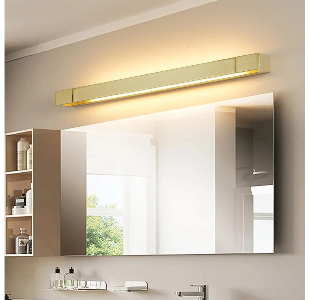 Brilagi-LED Kúpeľňové osvetlenie zrkadla AQUA LINE LED/18W/230V 60 cm IP44 zlaté
