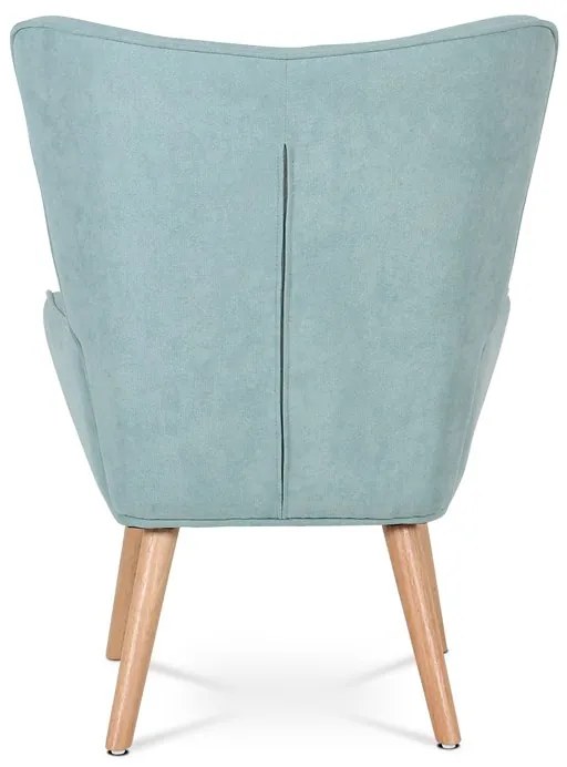 Autronic BONTEC Kreslo ušiak, modrá látka, AK-302 BLUE2 Farba: Šedá