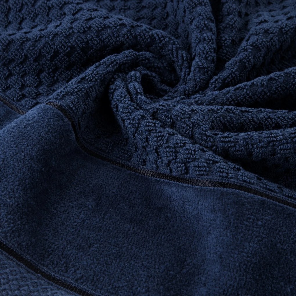 BAVLNENÝ UTERÁK FRIDA 50X90 CM TMAVOMODRÁ