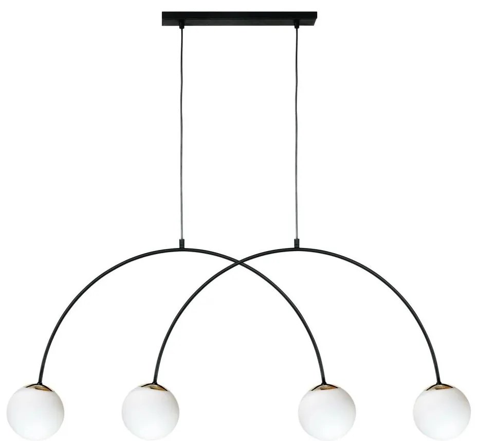 Zuma Line 1220 - Luster na lane BOW 4xE14/10W/230V čierny