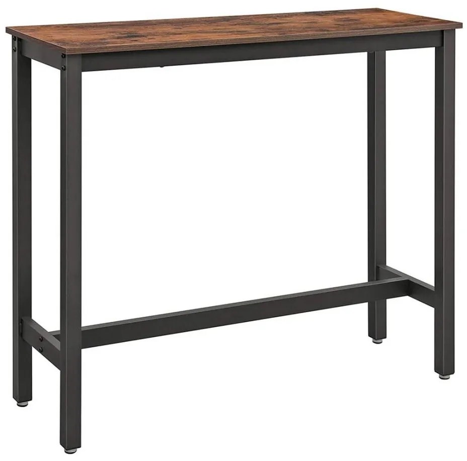 Barový stolík BARTIS hnedý/čierny