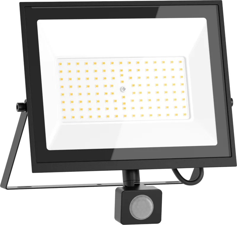 Mexen Luxpro+ LED reflektor s pohybovým senzorom, 70W, neutrálna - 4000K, 7700 lm, čierna - L236-070-40-70
