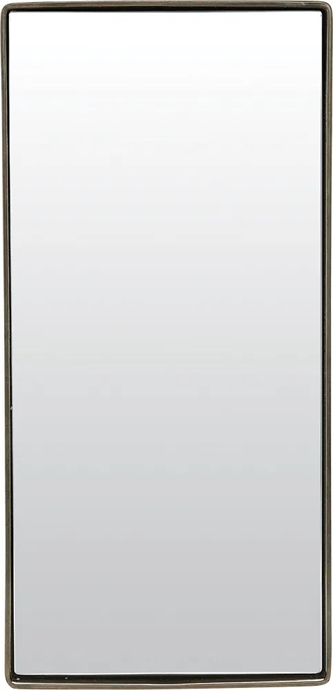 Obdĺžnikové zrkadlo s matne čiernou obrubou Reflection stredná