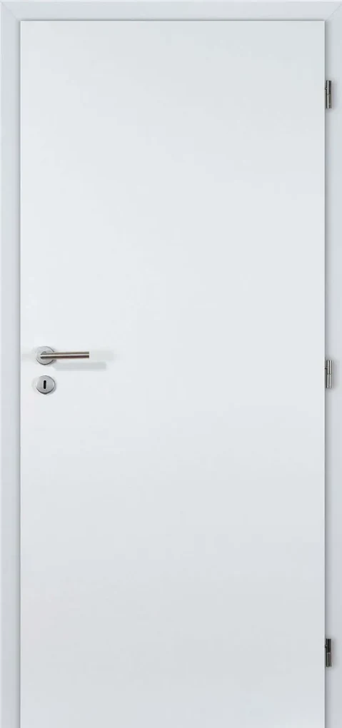 Doornite Interiérové dvere Basic 80 P, 846 × 1 983 mm, lakované, pravé, biele, plné