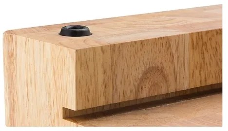 Continenta C4026 - Kuchynská doska na krájanie s misou 39x27 cm gumovník