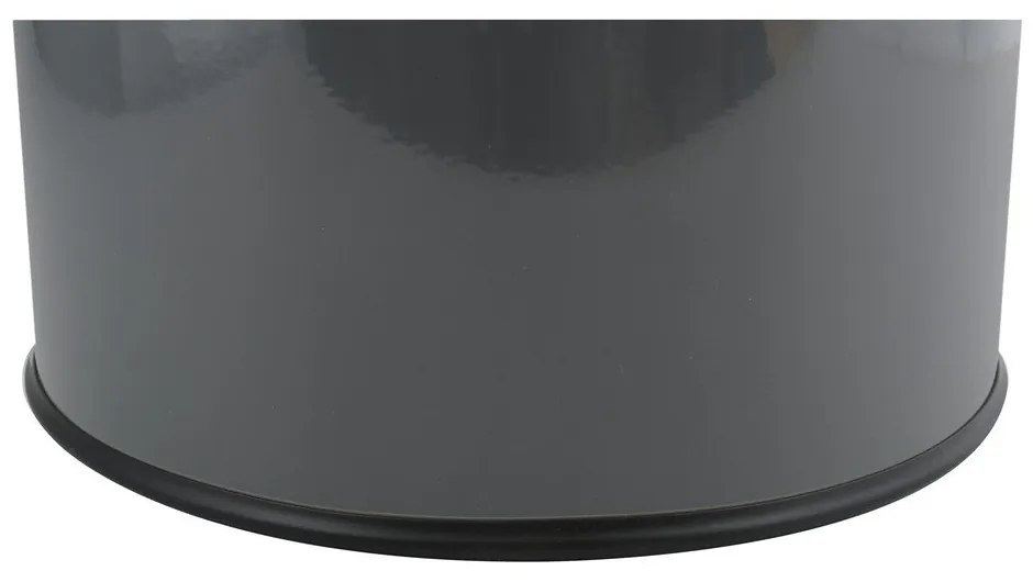 Tmavosivý dotykový oceľový odpadkový kôš 30 l – MSV