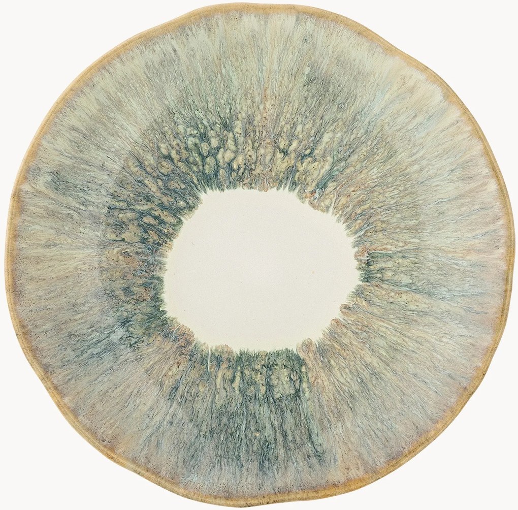 Dezertný tanier's reaktívnou glazúrou Imogen