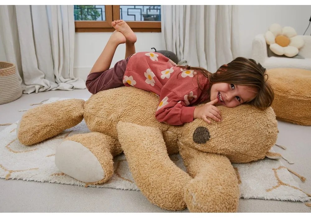 Hnedý detský puf Sleepy Bear – Lorena Canals