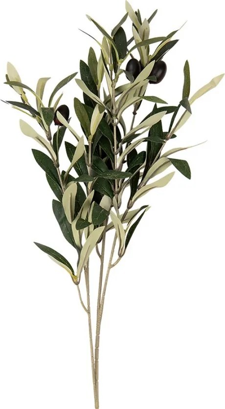 Dekorácia umelá vetvička olivovník s olivami Olea Tree - 10*10*55 cm