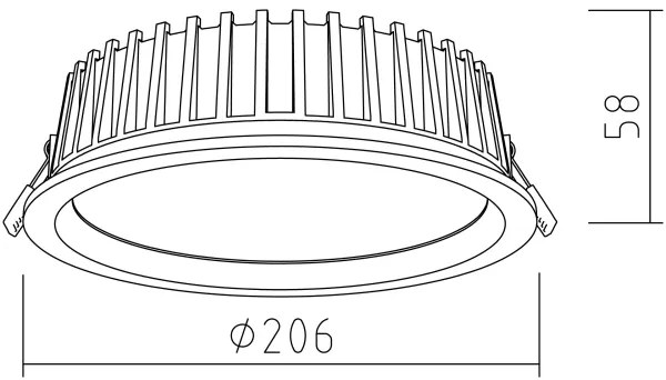 APLED-LED Podhľadové RONDO WOODLINE LED/12W/230V 3000K pr. 20 cm borovica masív