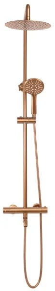 REA-P8807 - Sprchový set s termostatickou batériou LUNGO, kartáčovaná meď