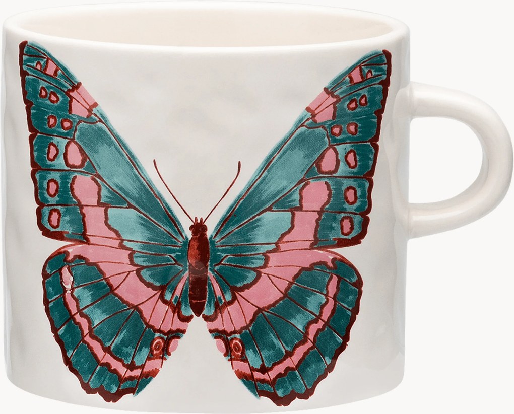 Ručne vyrobený XL hrnček Butterfly Manor