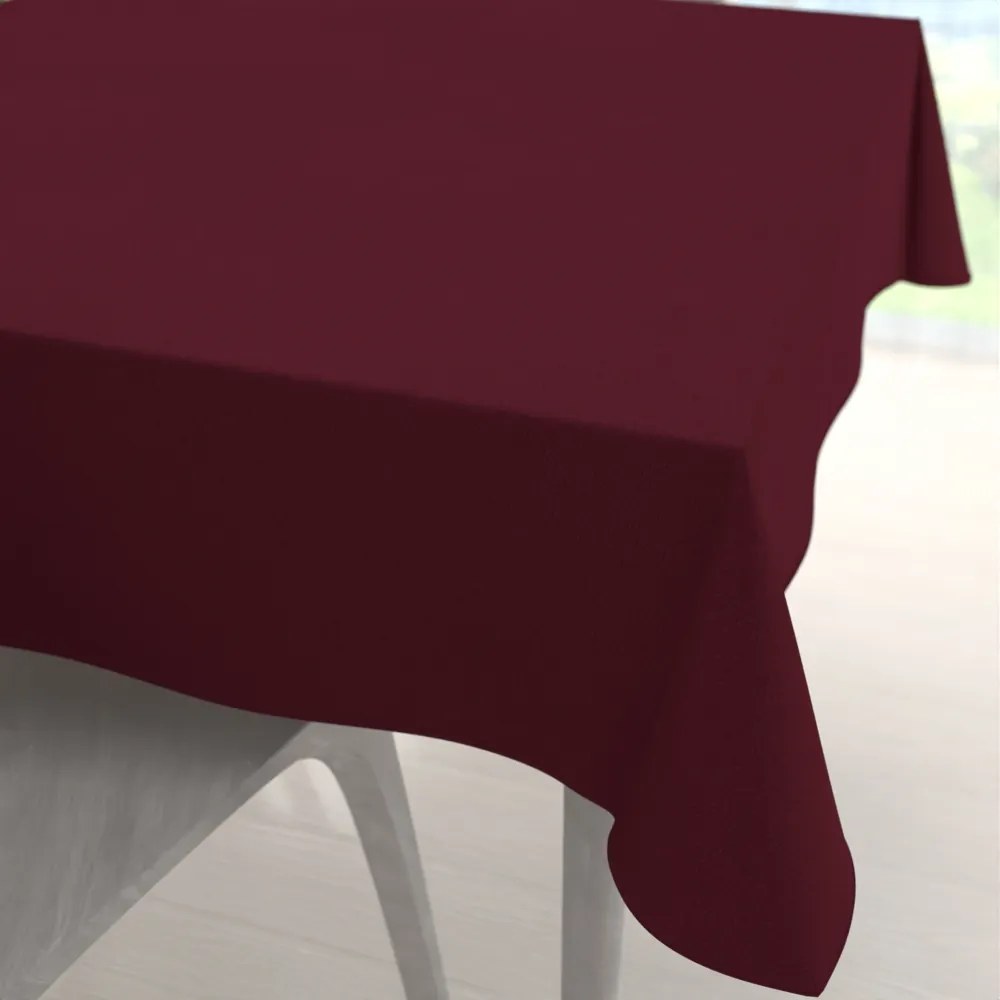 Biante Veľký dekoračný štvorcový obrus BKU-115 Burgundský vínový 250x250 cm