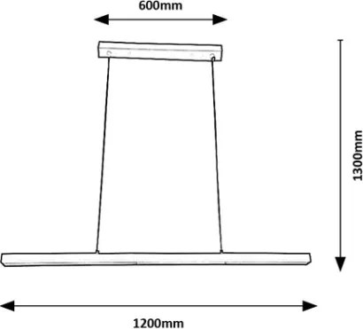 Brilagi - LED luster na lanku AXIS LED/30W/230V 120 cm biela