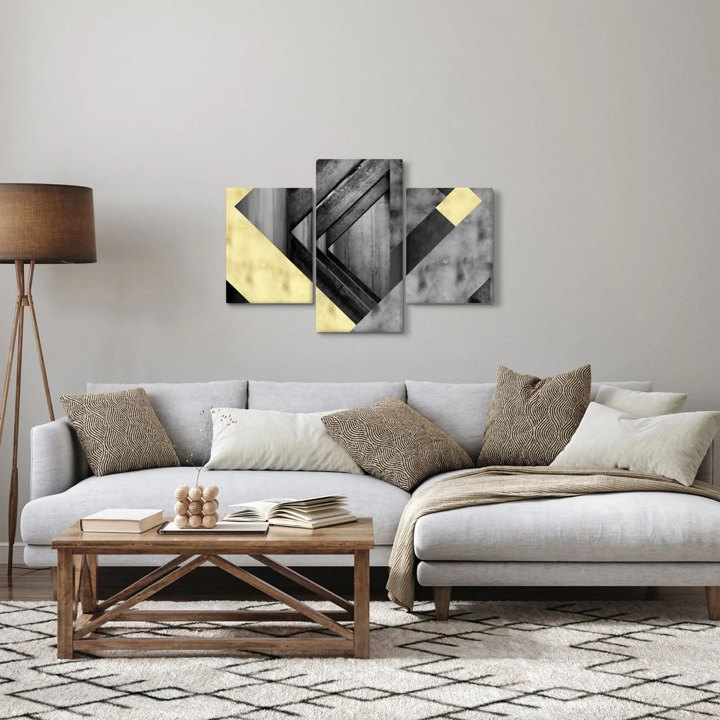 Obraz - Textúrované tvary (90x60 cm)