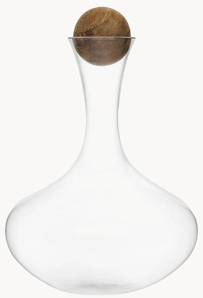 Ručne fúkaný dekantér's dreveným vekom Eden, 2 l