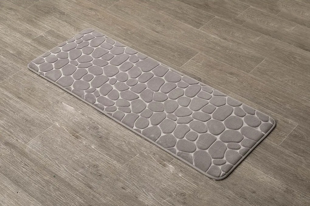 TENDANCE Predložka do kúpeľne Stones, 45x120 cm, béžová