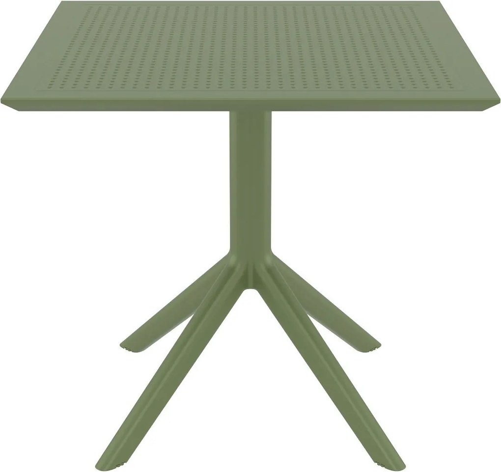 SKY 80 záhradný stôl olive green