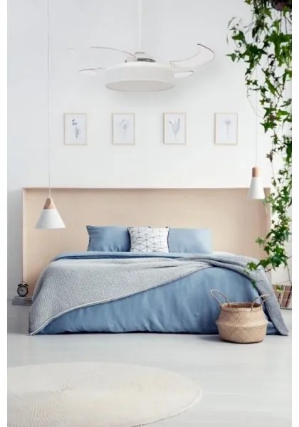 FANAWAY 511030 - LED Stropný ventilátor FRASER 3xE27/20W/230V biela + DO