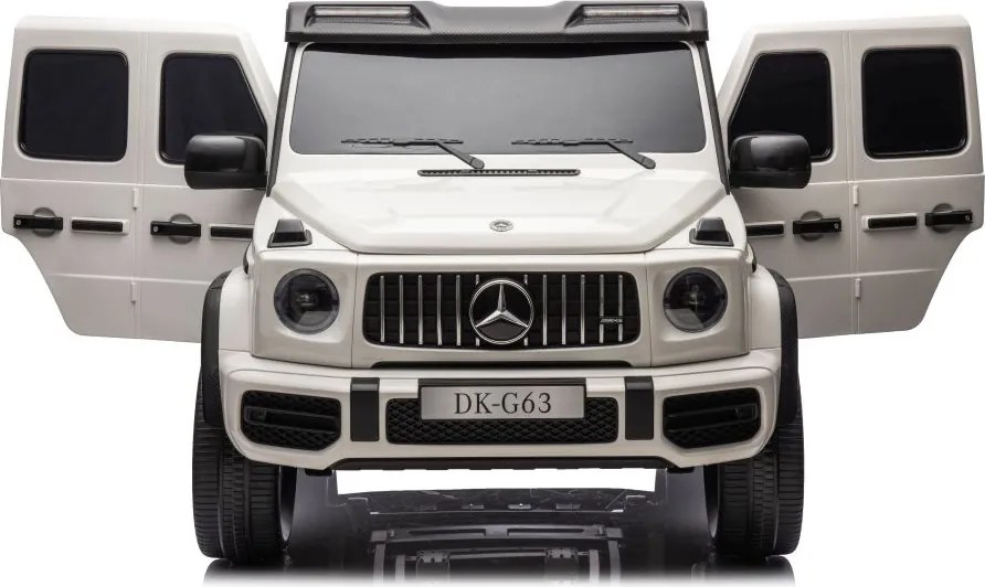 LEAN CARS Elektrické autíčko Mercedes G63 XXL biele 4x4 24V