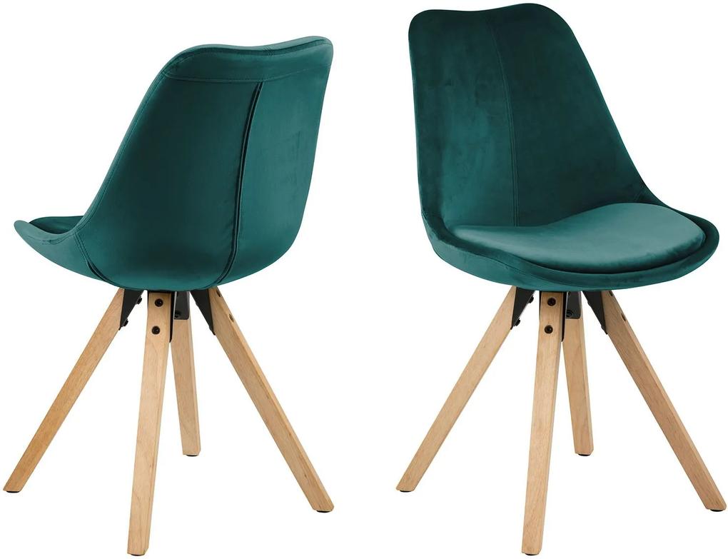 Sada 2 ks − Stolička Dima zelená 85 × 48.5 × 55 cm