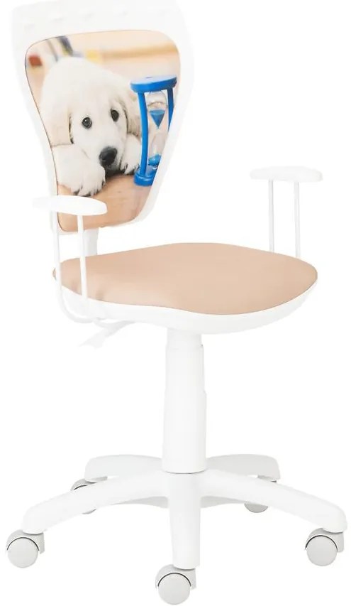 Kancelárska stolička Ministyle White Labrador Klepsydra