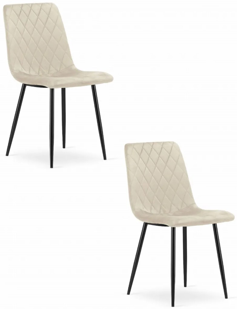 Set 2 kresiel TURIN - béžový zamat