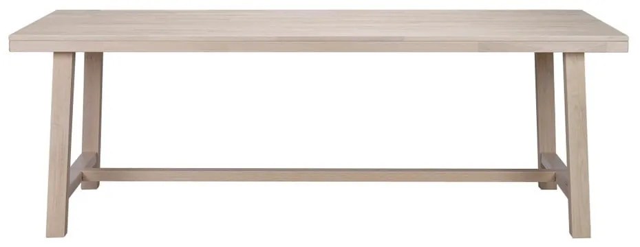 Matne lakovaný dubový jedálenský stôl Rowico Brooklyn, 220 x 95 cm