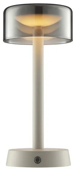 Brilliant - LED stmievateľná nabíjateľná dotyková stolová lampa RAZOR LED/2,5W/5V 2700K IP44 šedá