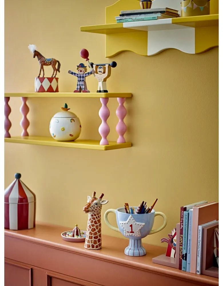 Keramický ručne maľovaný obal na kvetináč Trophy – Bloomingville Mini