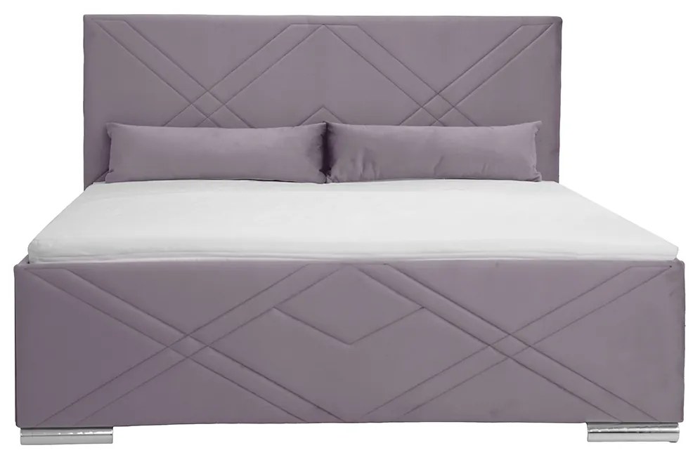 Čalúnená posteľ s kontajnerom a matracom CRIS Námorník 160 x 200 cm