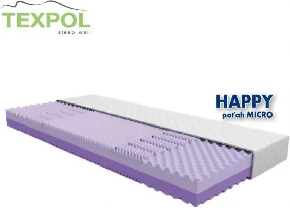 TEXPOL Cenovo výhodný matrac HAPPY Veľkosť: 195 x 80 cm, Materiál: Micro