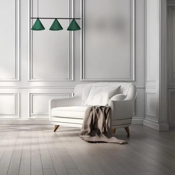 Luster na lanku CAPITAL 3xGX53/15W/230V zelený