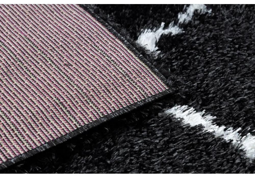 Kusový koberec shaggy Flan antracitový 80x150cm
