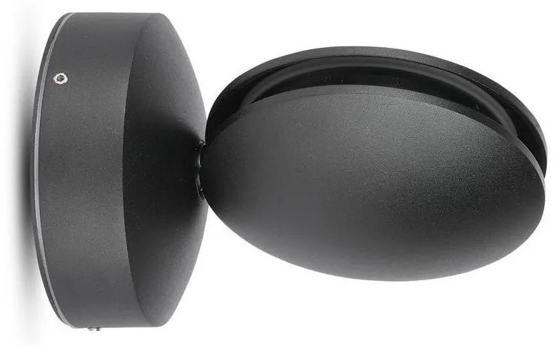 LED Vonkajšie nástenné svietidlo LED/7W/230V 3000K IP65 čierna