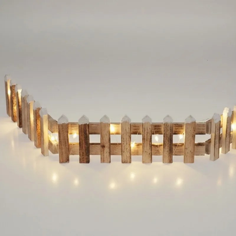 Zimný plot s LED osvetlením 90 × 10 cm