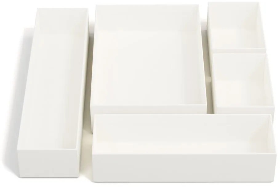 Kartónové organizéry do zásuvky v súprave 5 ks Emma Paper Laminate – Bigso