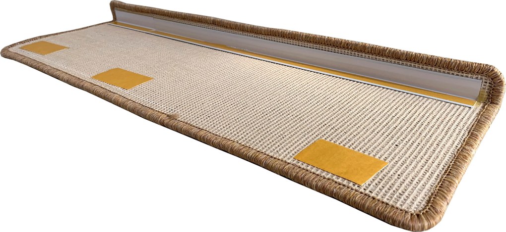 DOPREDAJ: 24x65 obdélník cm Nášlapy na schody Eton Exklusive žlutý obdélník, samolepící - 24x65 obdĺžnik (rozmer vrátane ohybu) Vopi