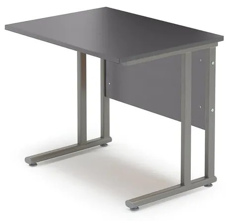 Prídavný kancelársky pracovný stôl FLEXUS, 800x600 mm, šedá
