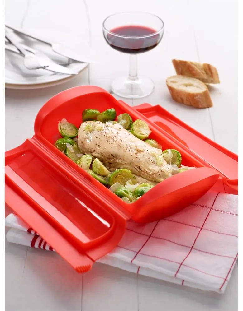 Silikónová nádoba na varenie v pare – Lékué