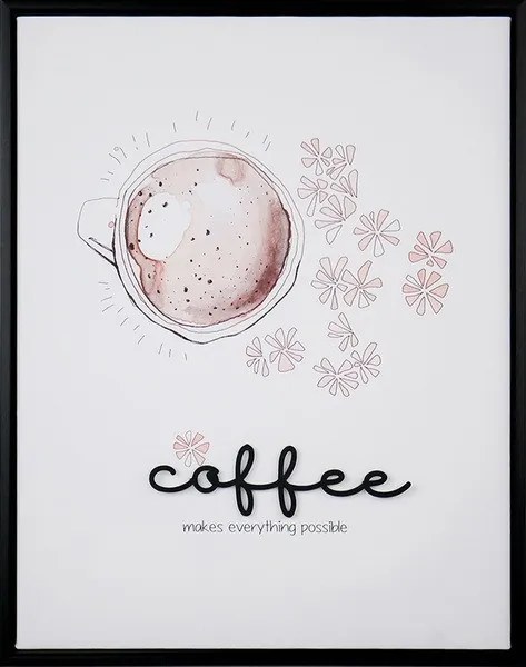 3D obraz Coffe time 40 x 50 cm